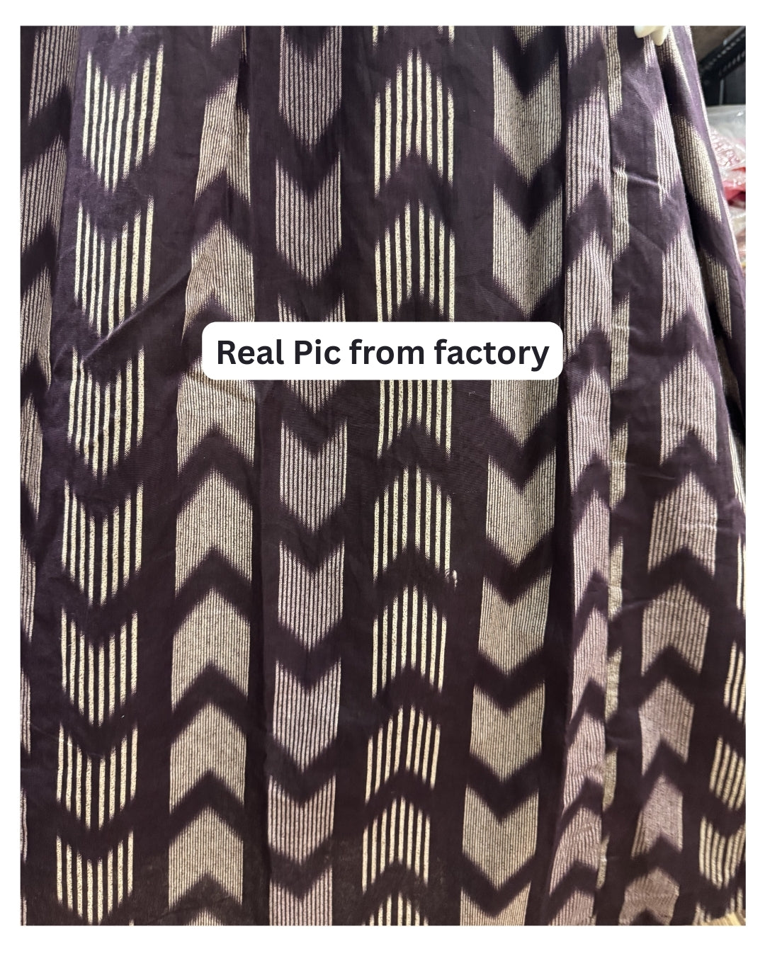 Arrow Print - Purple - Maternity Kurti with Feeding Zips - Cotton Flex - Thicker Fabric