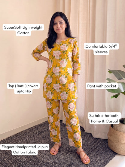 Exotic Yellow - Cord Set - Pure Cotton