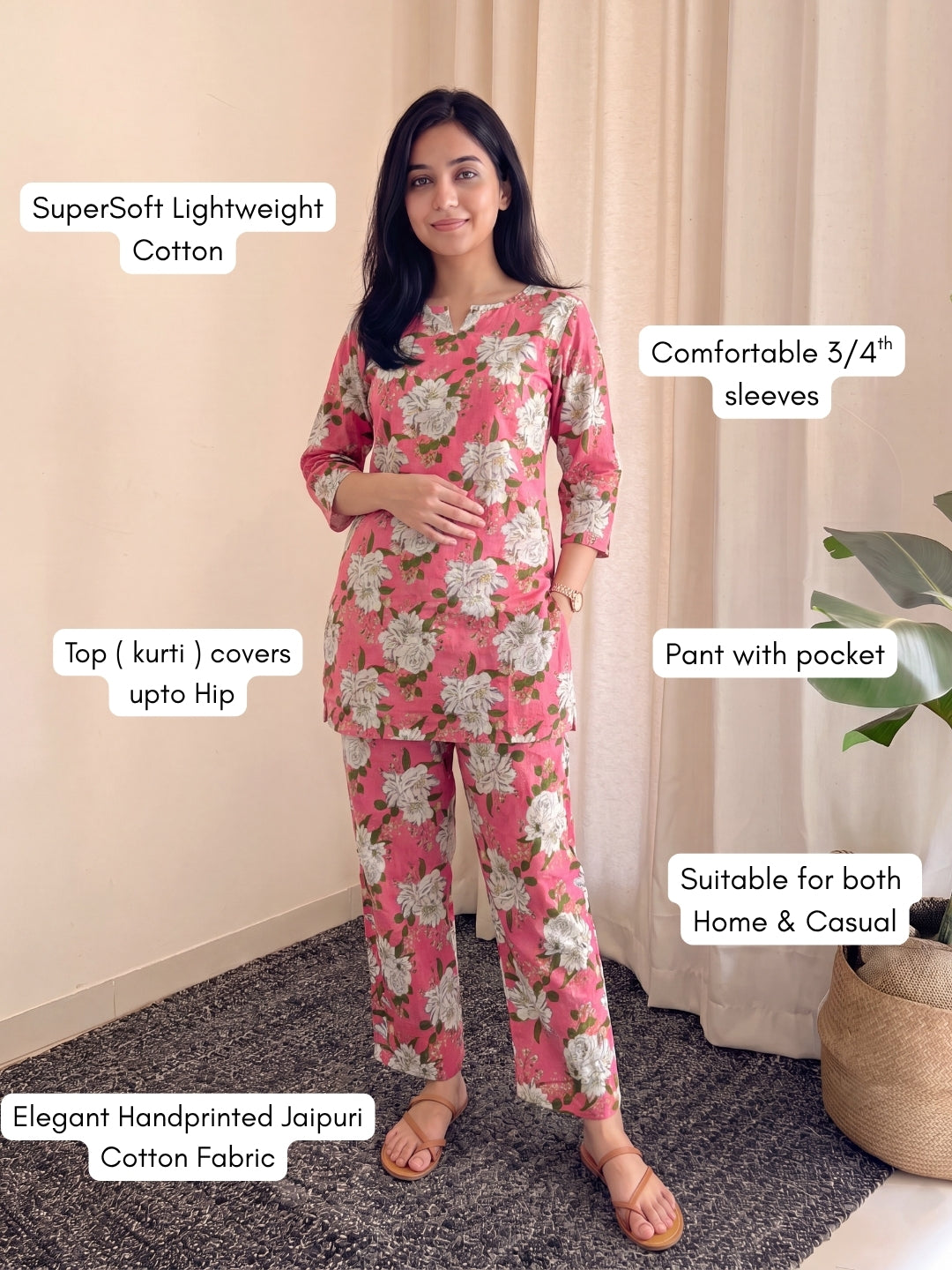 Exotic Pink - Cord Set - Pure Cotton