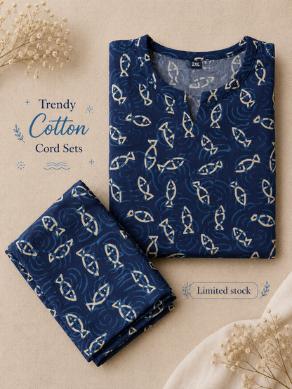 Blue Fish - Cord Set - Pure Cotton