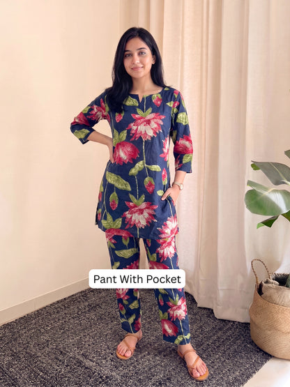Lotus Blue - Cord Set - Pure Cotton