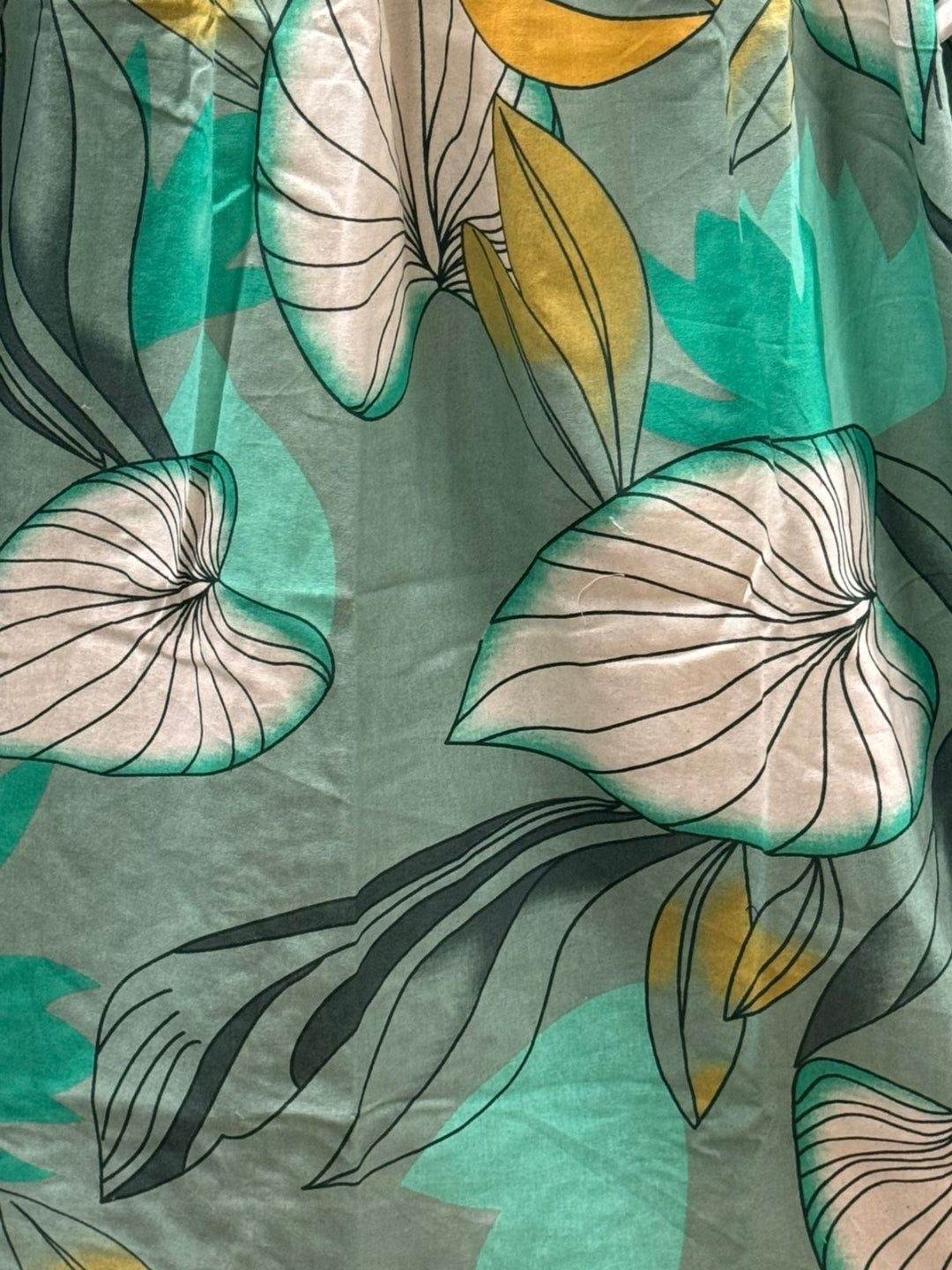 Lotus Sea Green - Maternity Kurti with Feeding Zips - Cotton Flex - Thicker Fabric