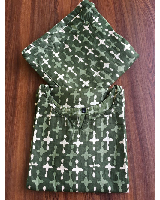 Positive Plus - Green - Cord Set - Pure Cotton