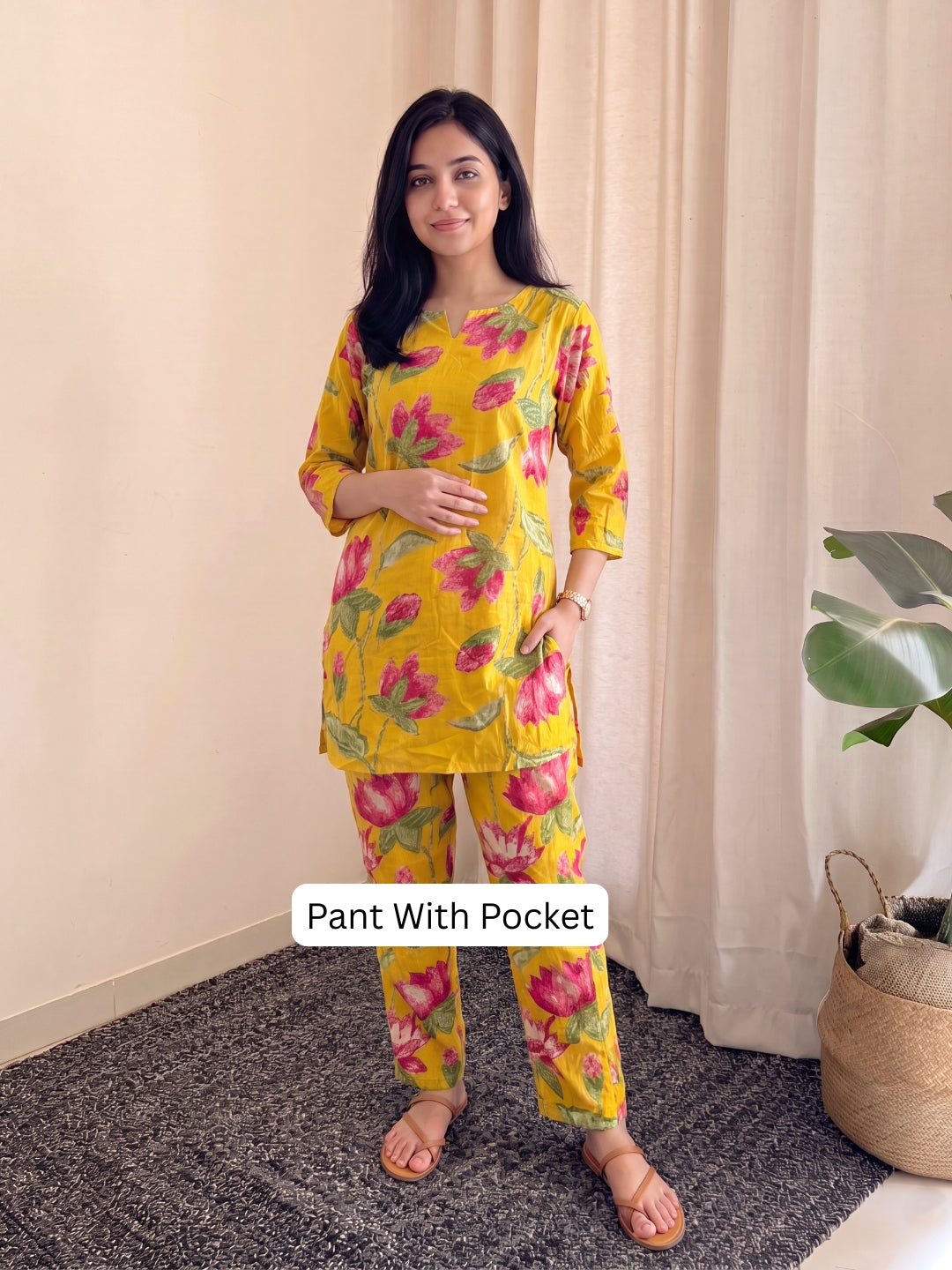 Lotus Yellow - Cord Set - Pure Cotton