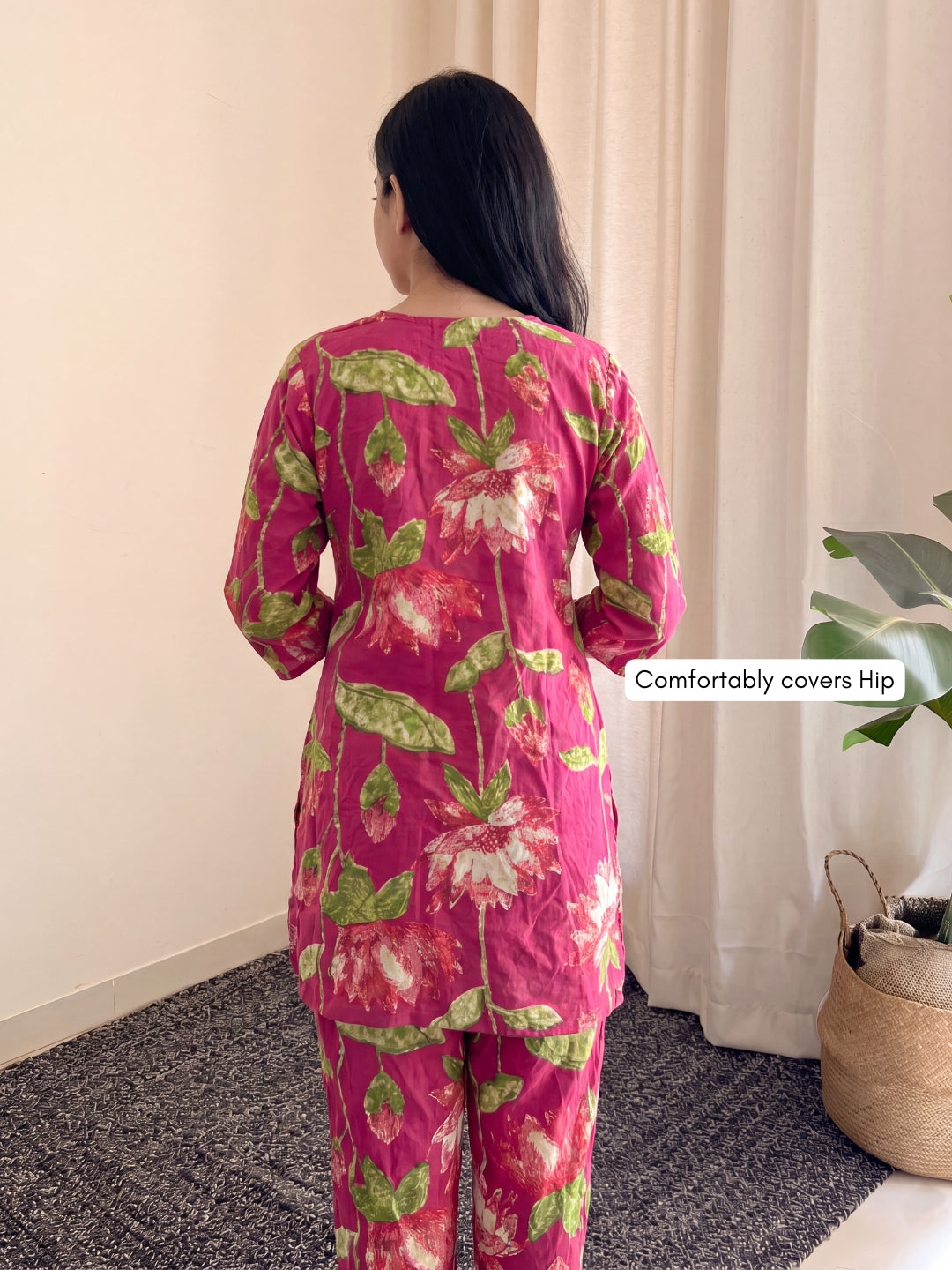 Lotus Cherry - Cord Set - Pure Cotton