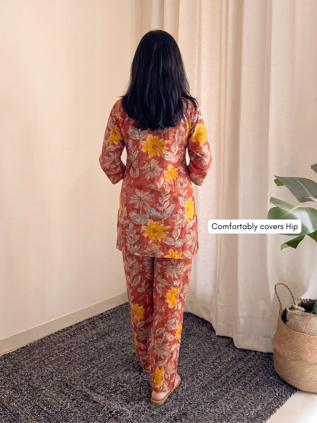 Orange Sunflower - Cord Set - Pure Cotton
