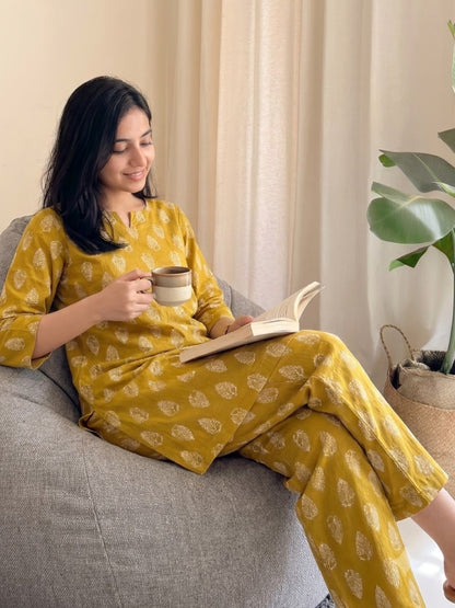 Shell Yellow - Cord Set - Pure Cotton