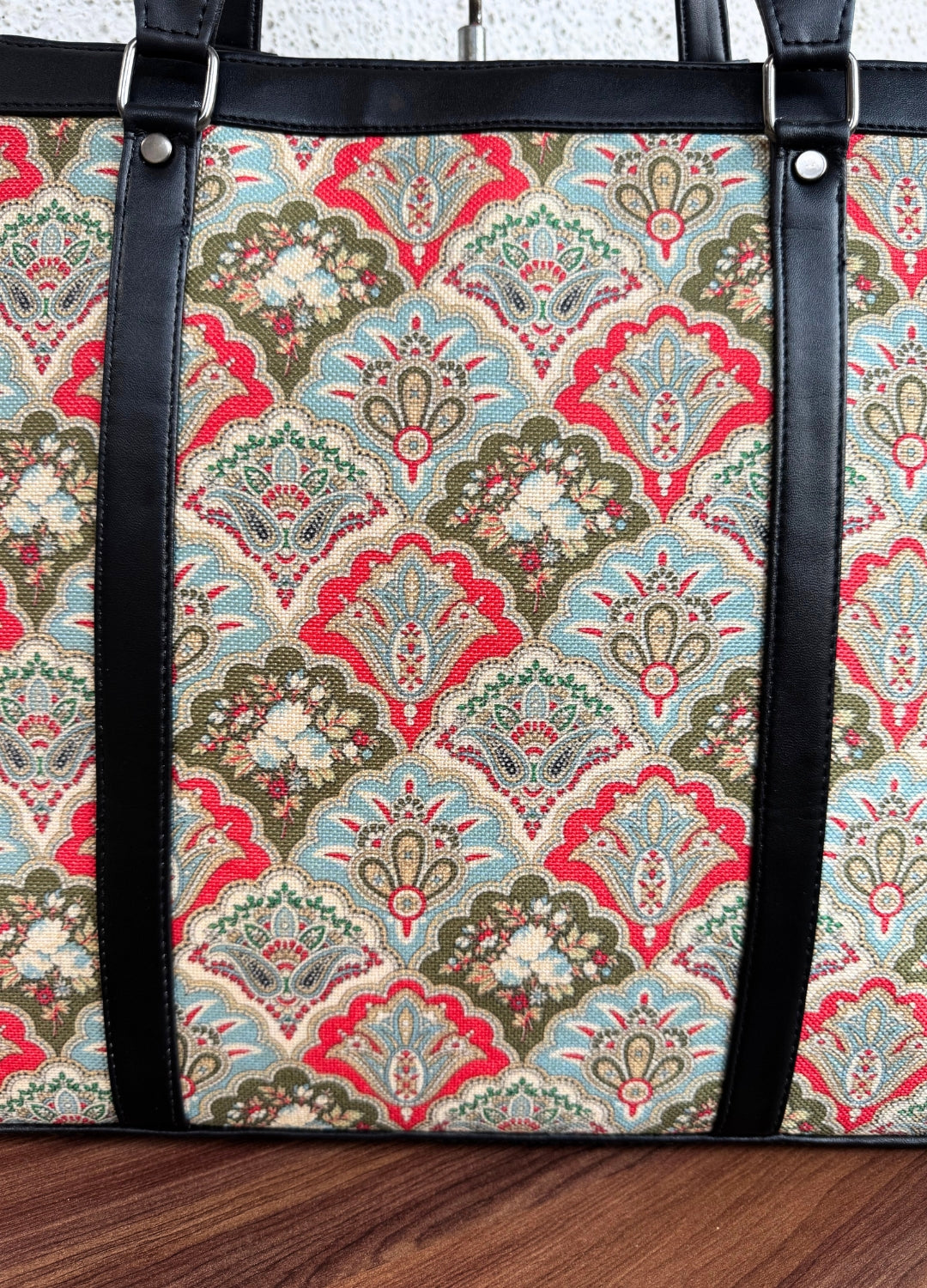 Royal Flower - Office & College Tote Bag with Laptop Compartment