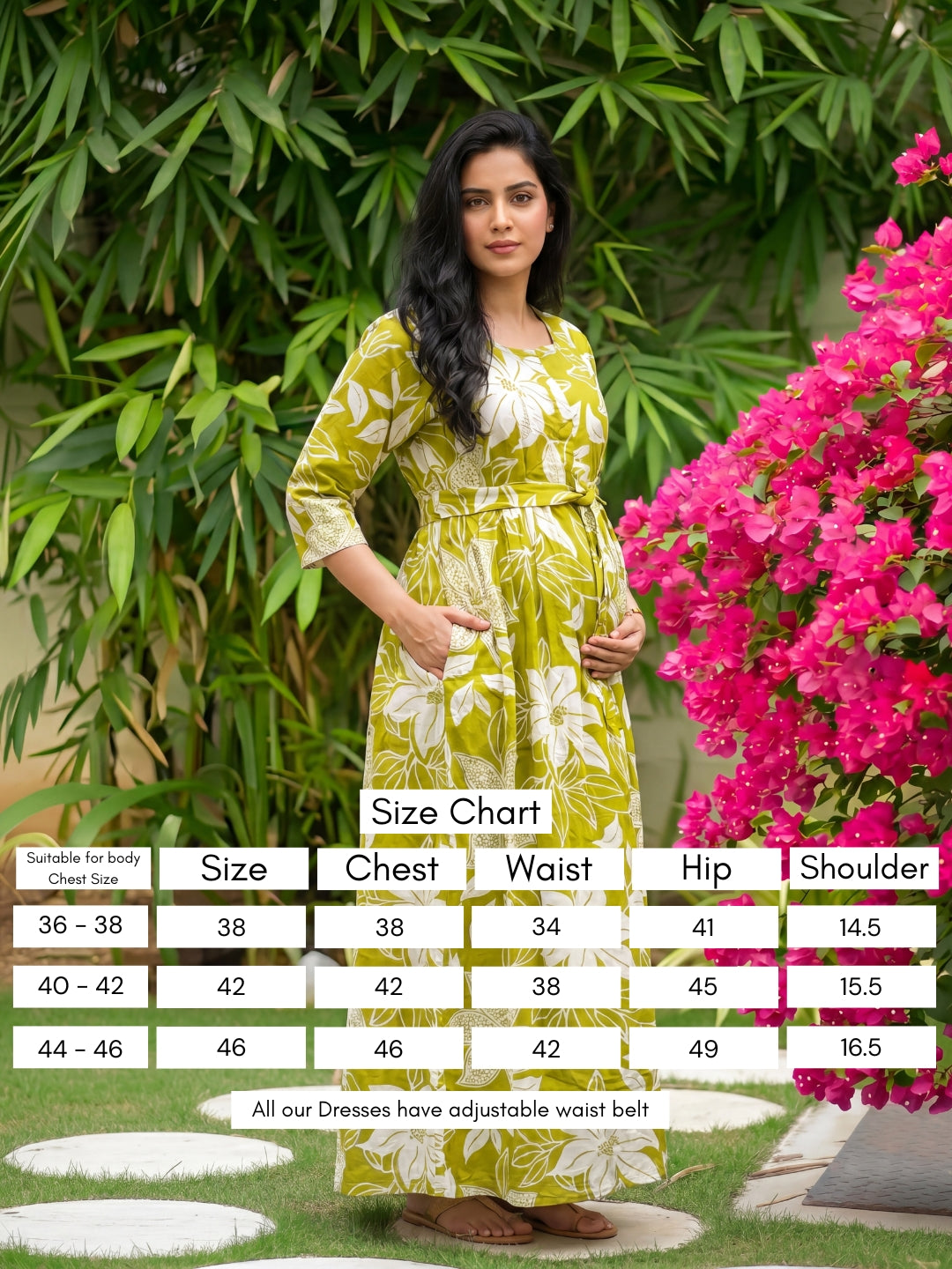 Lily Lemon - Maternity Kurti with Feeding Zips - Soft Rayon