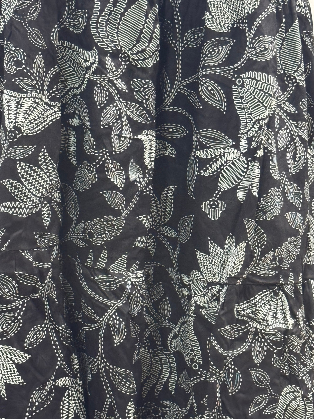 Black Lotus - Sleevless Midi Dress - Soft Rayon