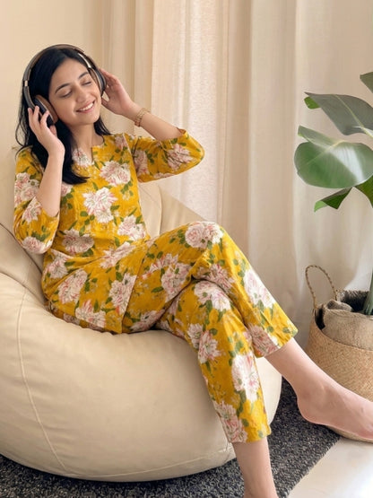 Exotic Yellow - Cord Set - Pure Cotton