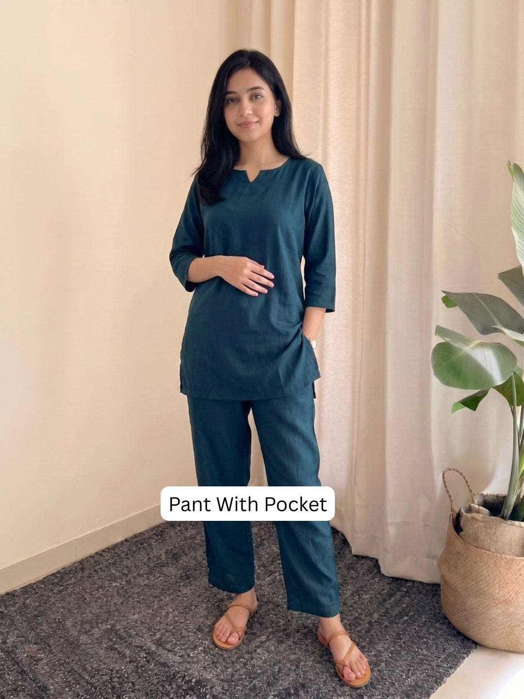 Plain Persian Blue - Cord Set - Soft Rayon
