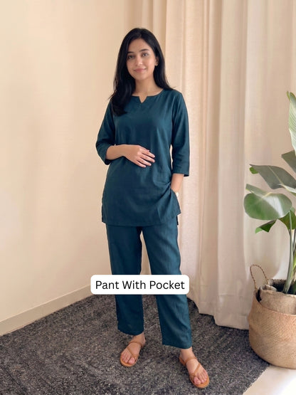 Plain Persian Blue - Cord Set - Soft Rayon