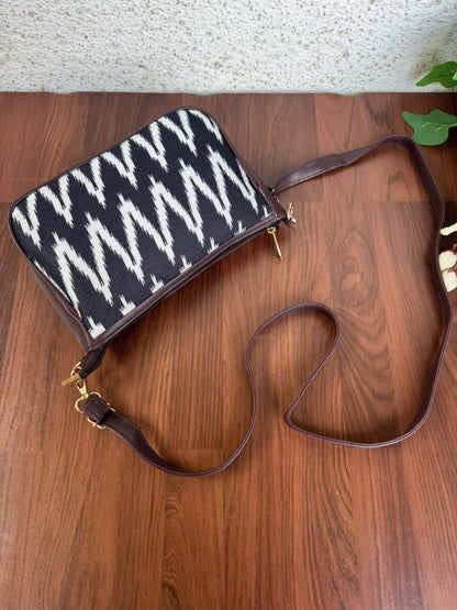 AMARA - Black ZigZag - Shoulder Bag & Sling