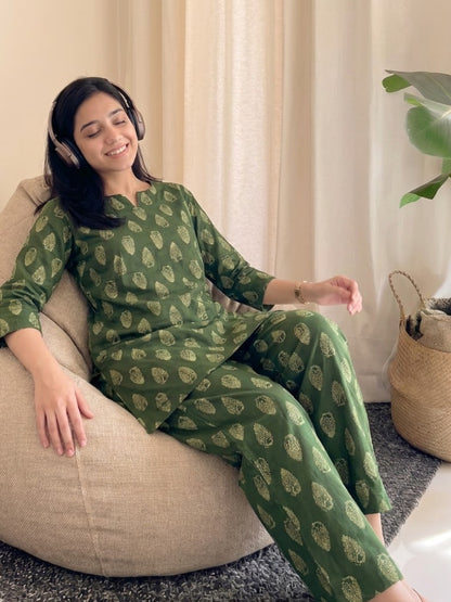 Shell Green - Cord Set - Pure Cotton