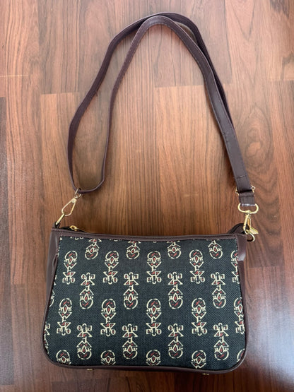 AMARA - Black Ajrakh - Shoulder Bag Cum Sling