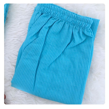 Katha Work - Firozi - Cord Set - Pure Cotton