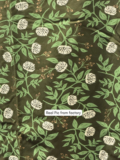 Rose Green - Cord Set with White Pant - Soft Rayon