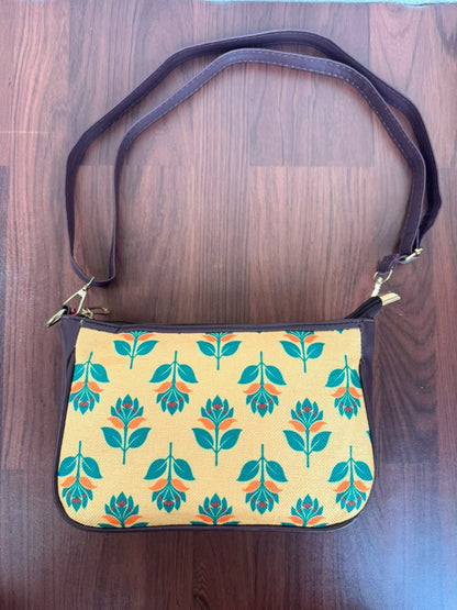 AMARA - Yellow Green Flower - Shoulder Bag & Sling