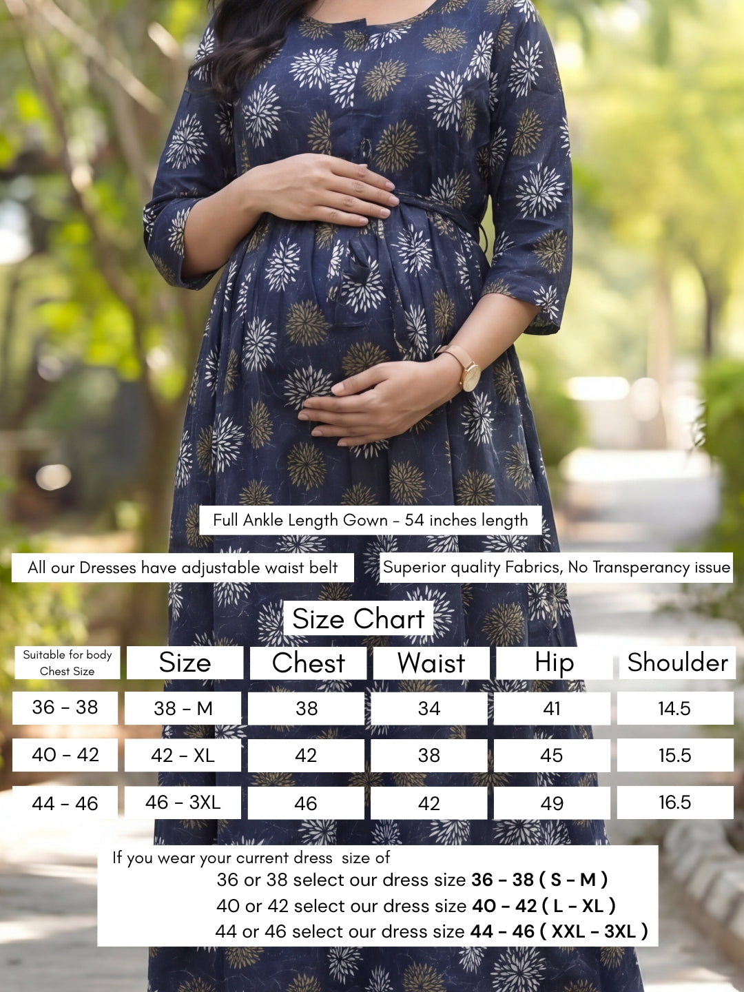 Marigold Rayon - Blue White - Maternity Kurti with Feeding Zips - Soft Rayon