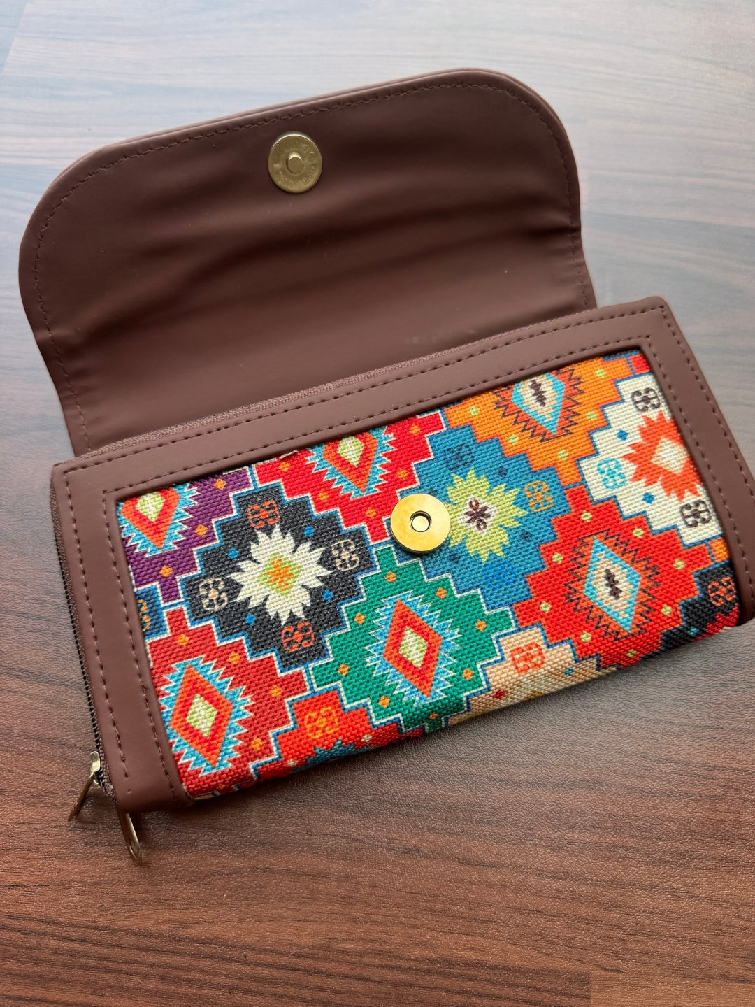 Multi Patch - 2 pockets  - Trendy & Beautiful Womens Wallet