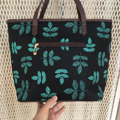 Black Leaf - Printed Tote Bag