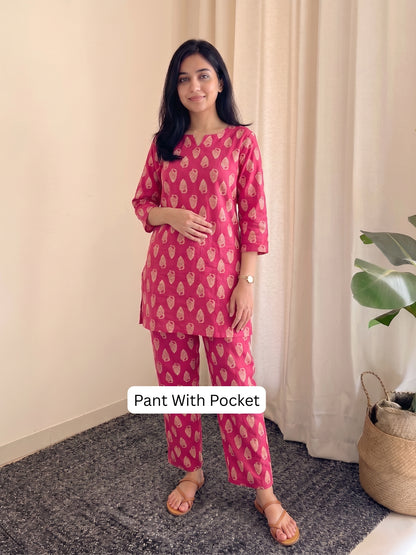 Shell Pink - Cord Set - Pure Cotton