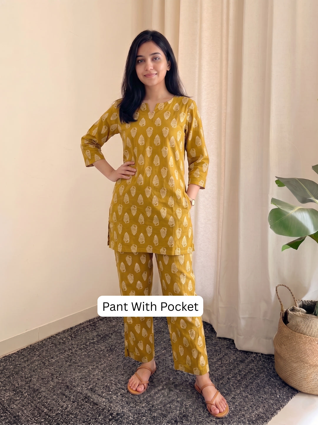 Shell Yellow - Cord Set - Pure Cotton