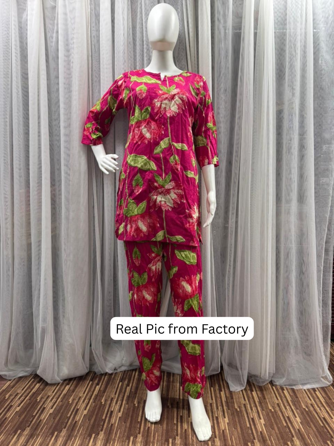 Lotus Cherry - Cord Set - Pure Cotton