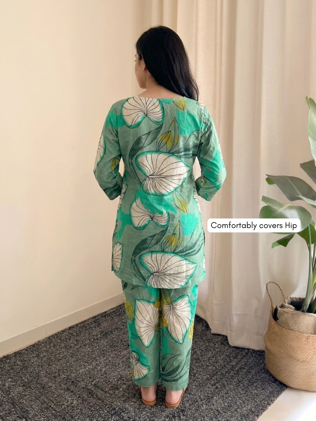 Lotus Leaf - Sea Green - Cord Set - Pure Cotton
