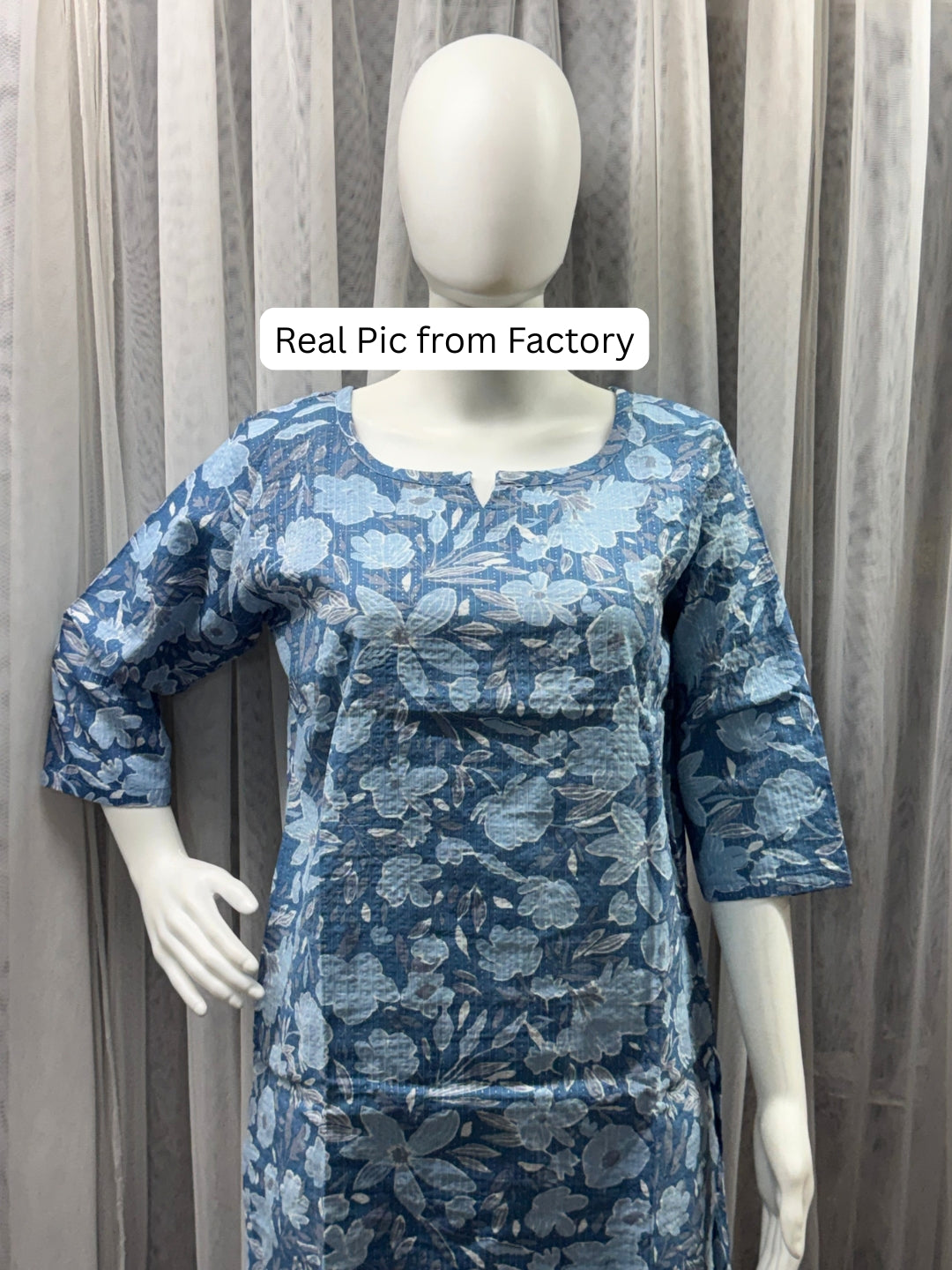 Katha Blue Grey - Cord Set - Pure Cotton