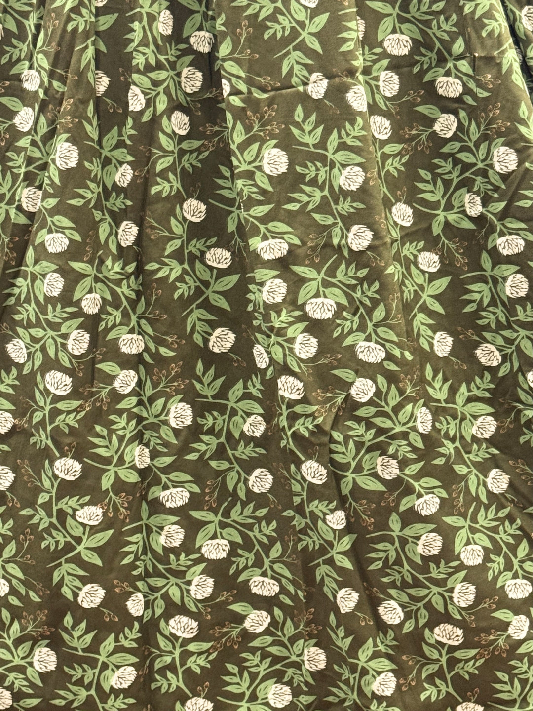 Rose Green - Maternity Kurti with Feeding Zips - Soft Rayon