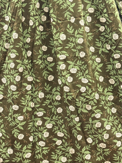 Rose Green - Maternity Kurti with Feeding Zips - Soft Rayon