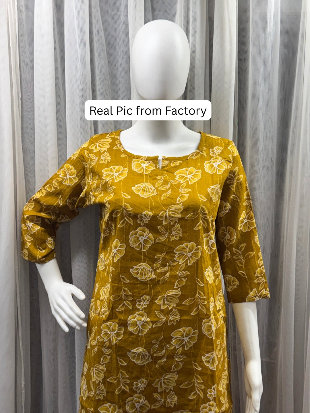 Multi Flower Yellow - Cord Set - Pure Cotton
