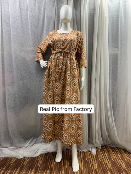 Dessert Art - Maternity Dress with Feeding Zips - Soft Rayon