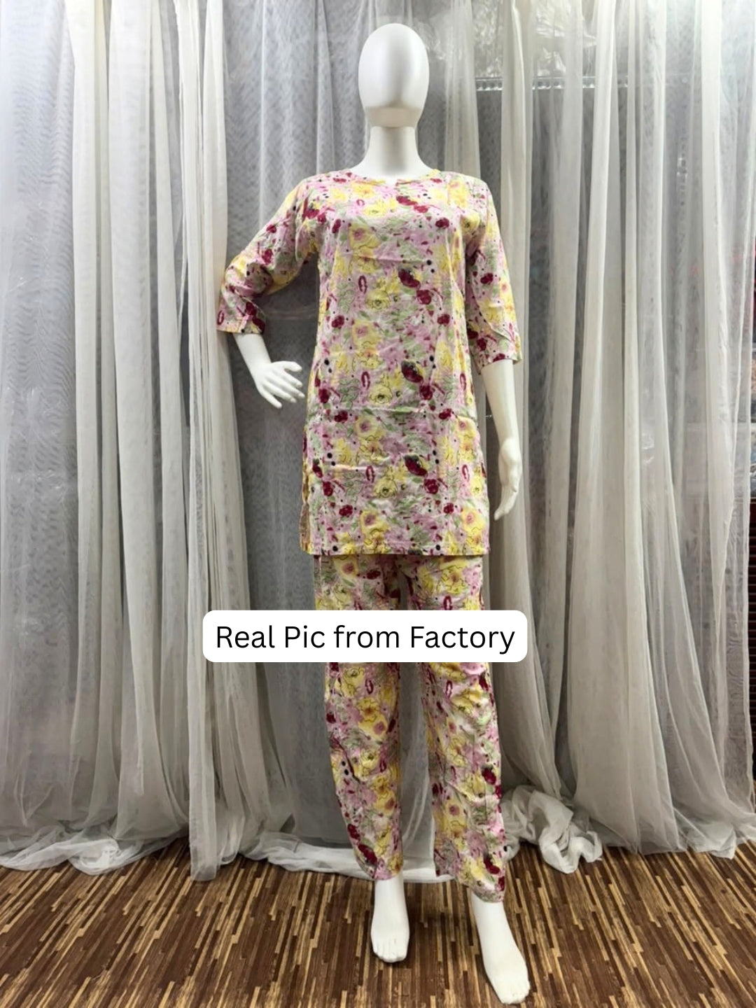 Floral Bliss - Pink - Cord Set - Soft Rayon