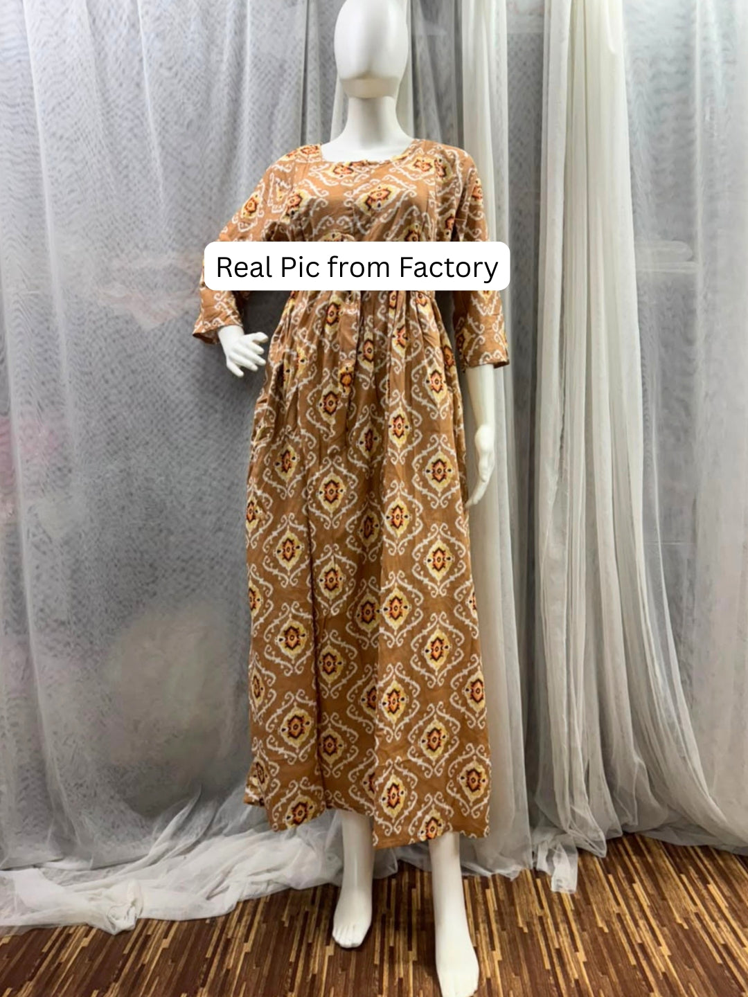 Dessert Art - Maternity Dress with Feeding Zips - Soft Rayon