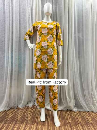 Exotic Yellow - Cord Set - Pure Cotton