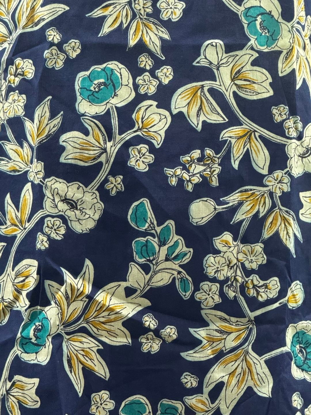 Blue Yellow Flower - Cord Set - Pure Cotton