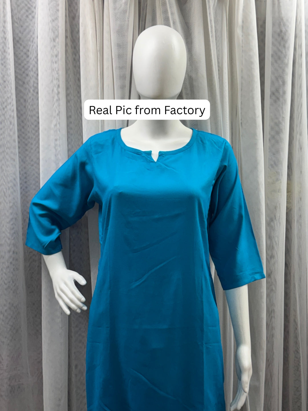 Plain Firozi - Cord Set - Soft Rayon