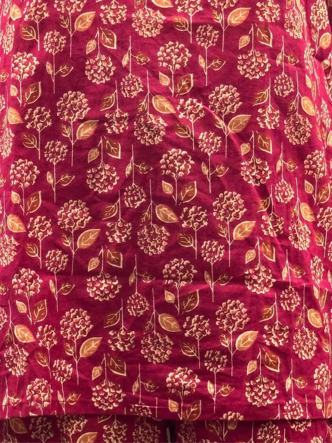 Red Cream Sunflower - Cord Set - Pure Cotton