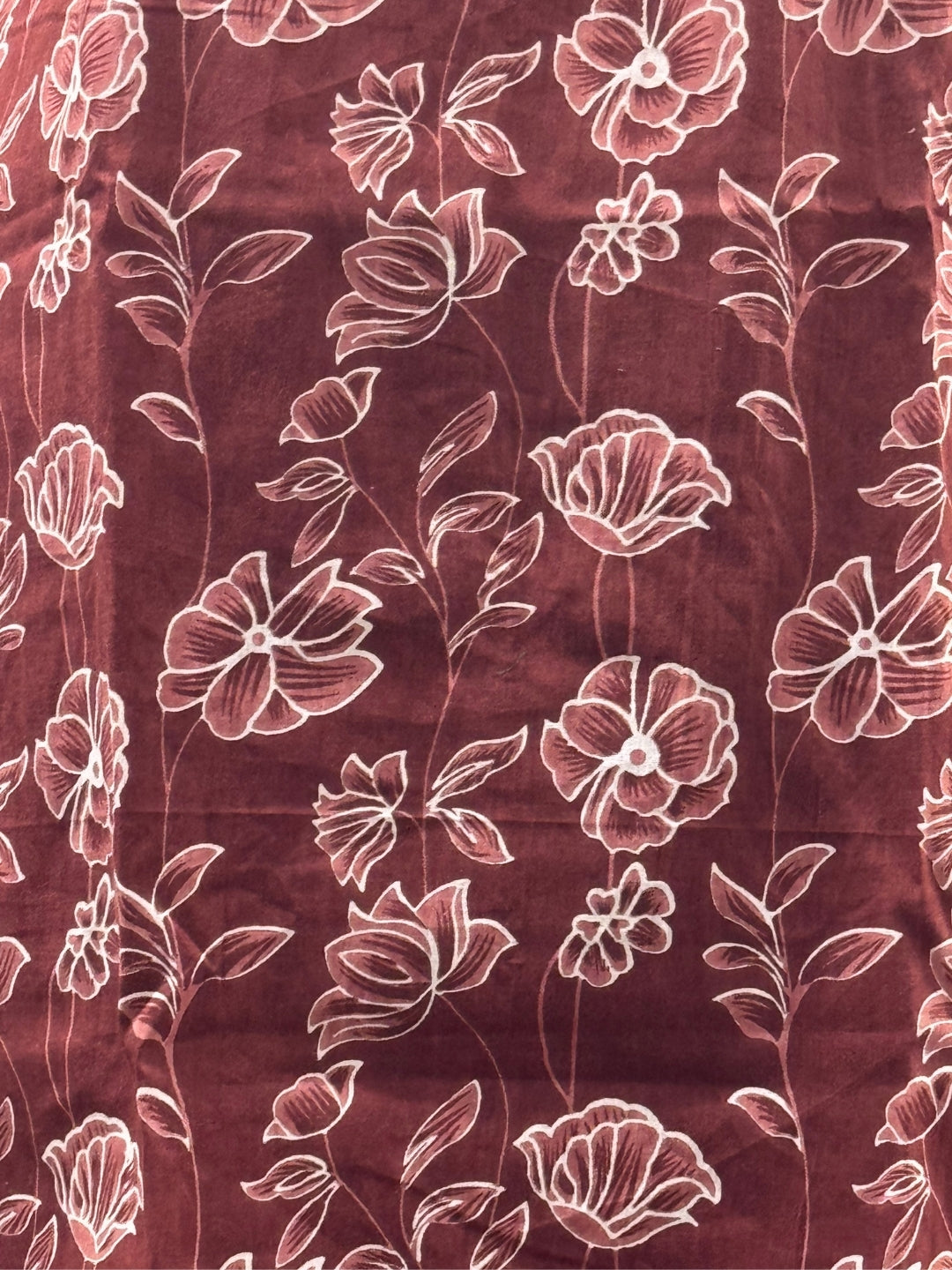 Multi Flower Maroon - Cord Set - Pure Cotton