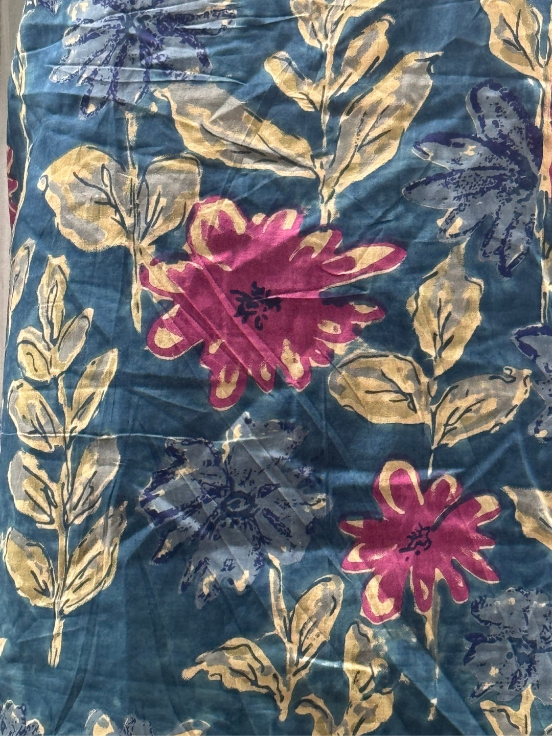 Blue Pink Sunflower - Cord Set - Pure Cotton