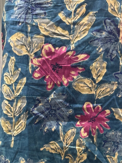 Blue Pink Sunflower - Cord Set - Pure Cotton