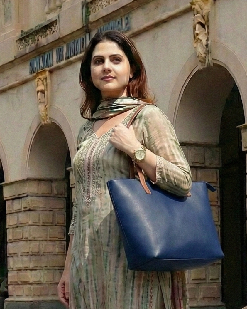 New Big Size Berlin Tote Bag - Blue