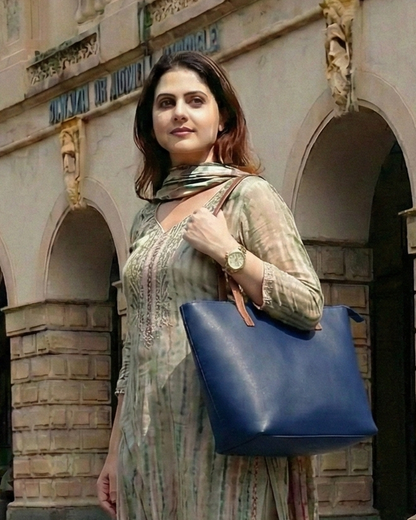 New Big Size Berlin Tote Bag - Blue