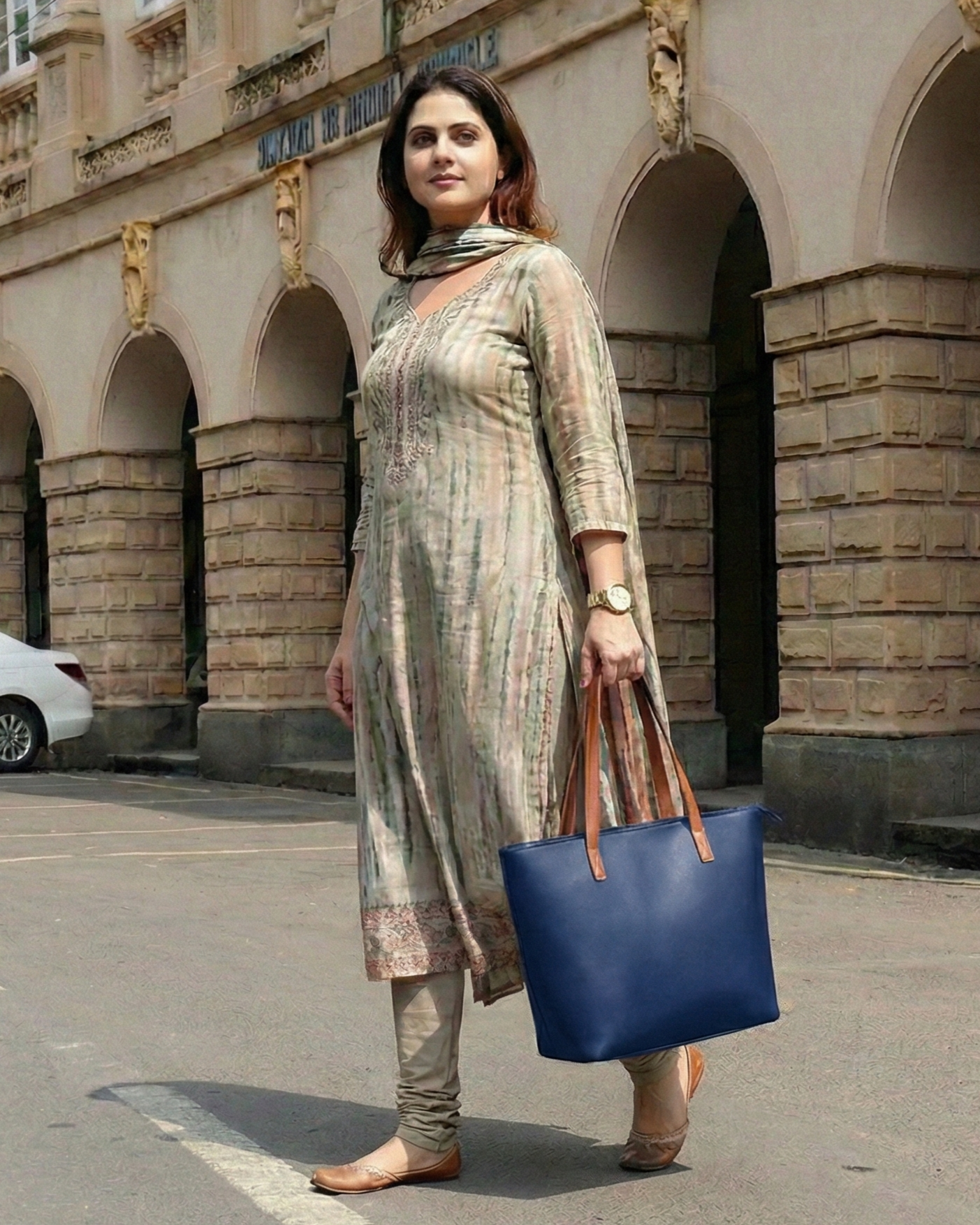 New Big Size Berlin Tote Bag - Blue