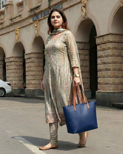 New Big Size Berlin Tote Bag - Blue