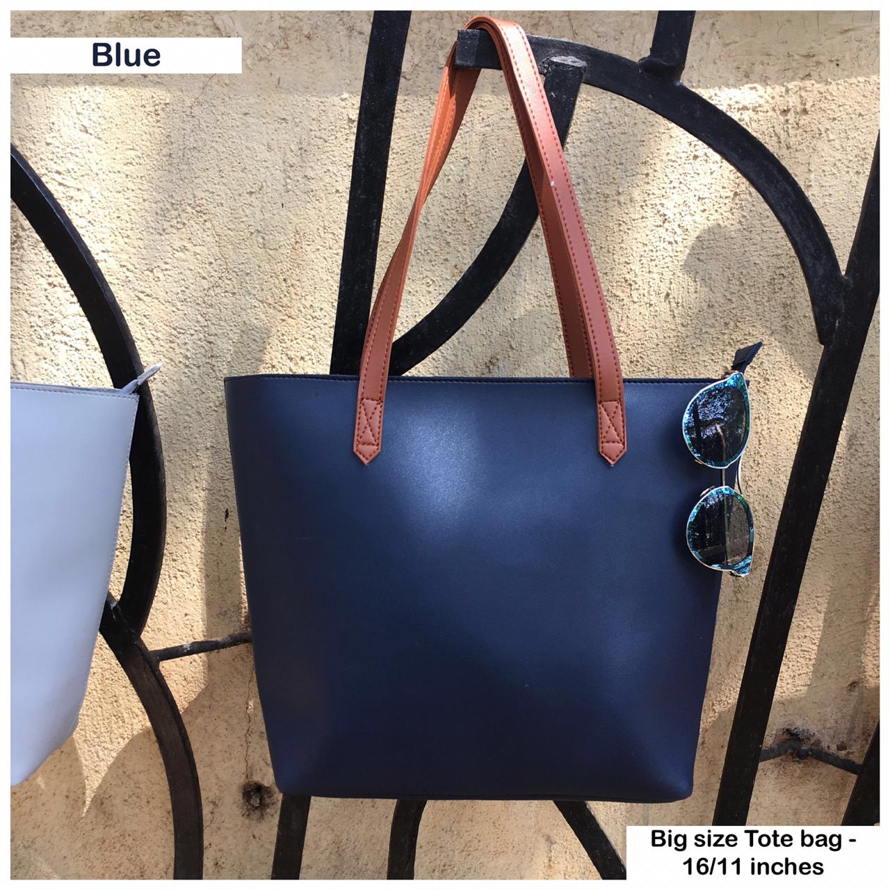 New Big Size Berlin Tote Bag - Blue