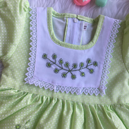 Baby Frock - A803 - Pista Green